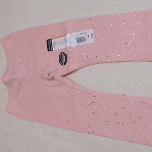 Pink Leggings Girls Size 12 months 95% cotton 5% spandex